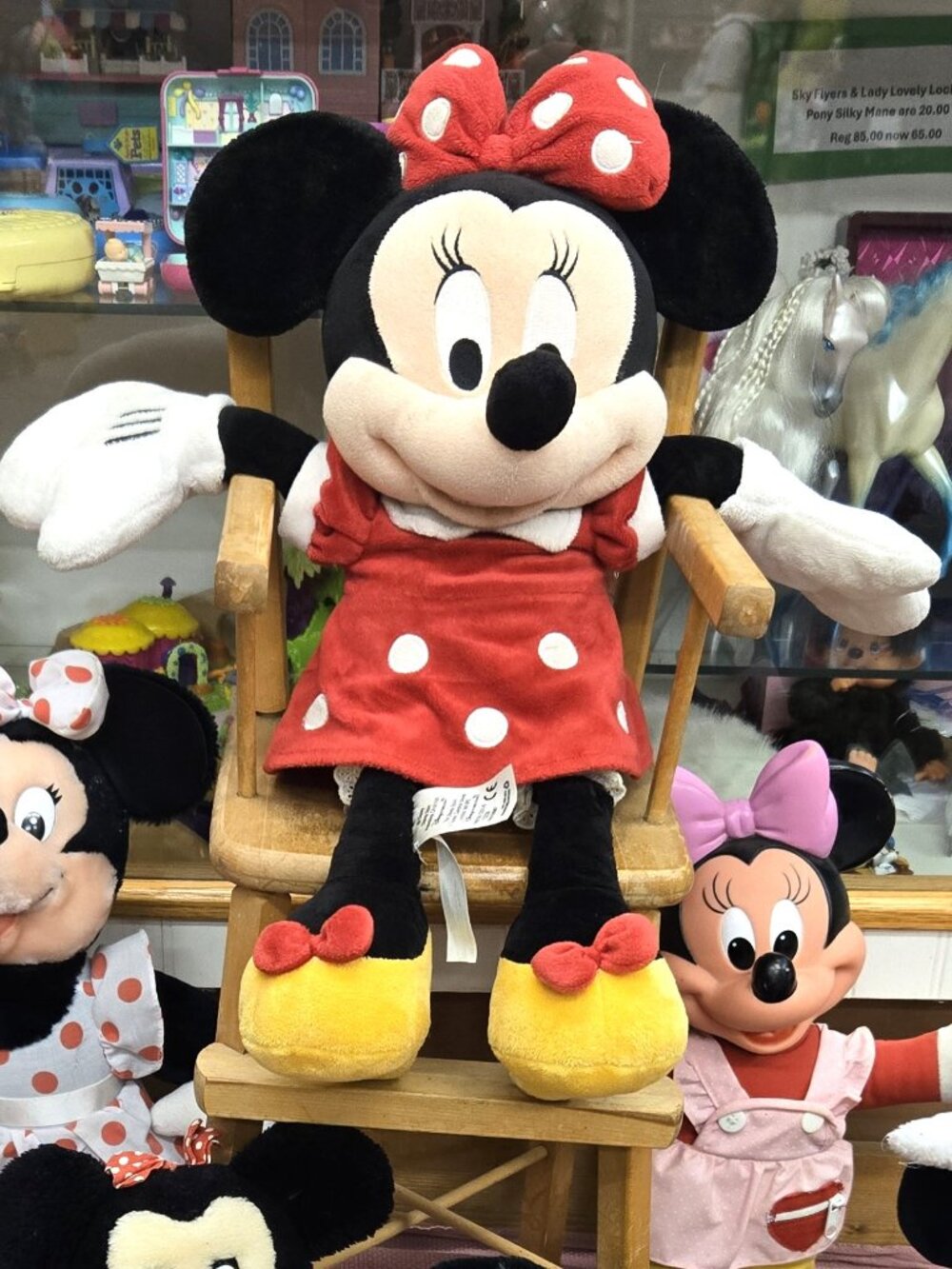 Large Minnie Mouse Plush with plush shoes